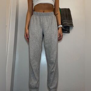 Grey sweatpants from PacSun